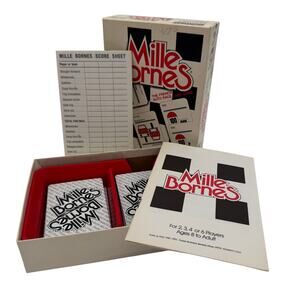 Vintage Mille Bornes Card Game 1982 Parker Brothers Complete